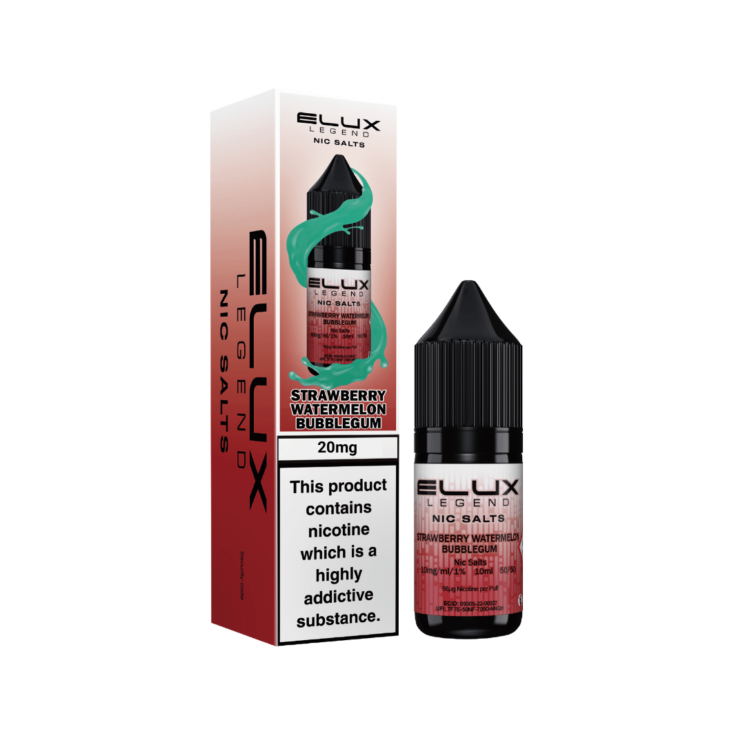 Elux Nic Salts - 20mg Salt - Strawberry Watermelon Bubblegum