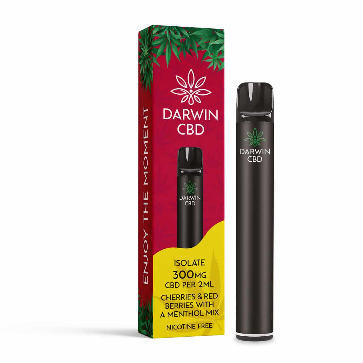 Darwin CBD - Pod Kit 600 Puffs - Cherries, Red berries & menthol mix 300mg