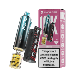 Pod Salt Pyne Click 10,000 Puffs - 10+2ml - CHERRY ICE - [5 Pack]