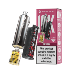 Pod Salt Pyne Click 10,000 Puffs - 10+2ml - FIZZY CHERRY - [5 Pack]