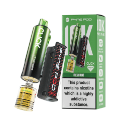 Pod Salt Pyne Click 10,000 Puffs - 10+2ml - FRESH MINT - [5 Pack]