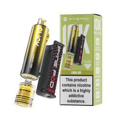 Pod Salt Pyne Click 10,000 Puffs - 10+2ml - LEMON LIME - [5 Pack]