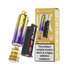Pod Salt Pyne Click 10,000 Puffs - 10+2ml - MANGO PASSION FRUIT - [5 Pack]