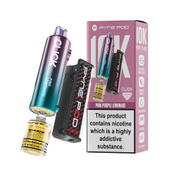 Pod Salt Pyne Click 10,000 Puffs - 10+2ml - PINK PURPLE LEMONADE - [5 Pack]