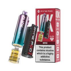 Pod Salt Pyne Click 10,000 Puffs - 10+2ml - Rainbow (Formally Skittles) - [5 Pack]