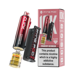 Pod Salt Pyne Click 10,000 Puffs - 10+2ml - STRAWBERRY WATERMELON - [5 Pack]