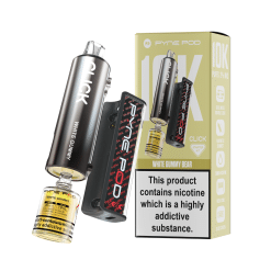 Pod Salt Pyne Click 10,000 Puffs - 10+2ml - WHITE GUMMY BEAR - [5 Pack]