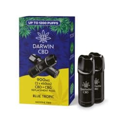 Darwin CBD (The Big One) Replacement Pod - 2 x 450mg - Blue Tropic 900mg