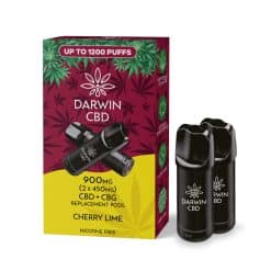 Darwin CBD (The Big One) Replacement Pod - 2 x 450mg - Cherry Lime 900mg