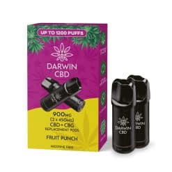 Darwin CBD (The Big One) Replacement Pod - 2 x 450mg - Fruit Punch 900mg