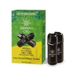 Darwin CBD (The Big One) Replacement Pod - 2 x 450mg - Kiwi Passionfruit Guava 900mg