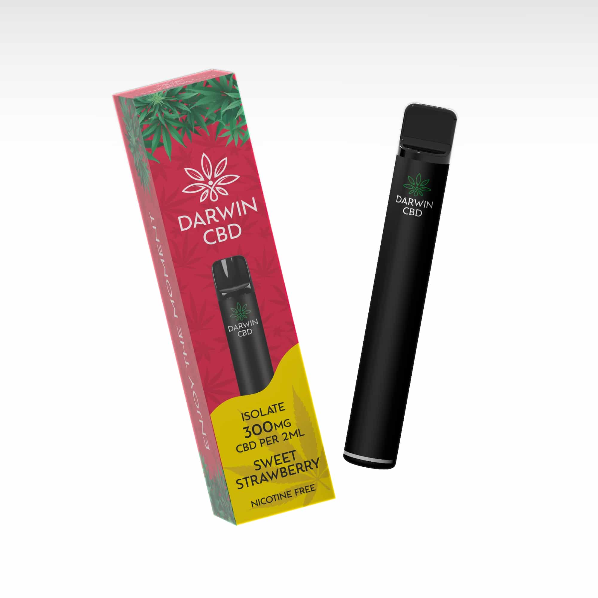 Darwin CBD - Pod Kit 600 Puffs - Sweet Strawberry 300mg - Image 3