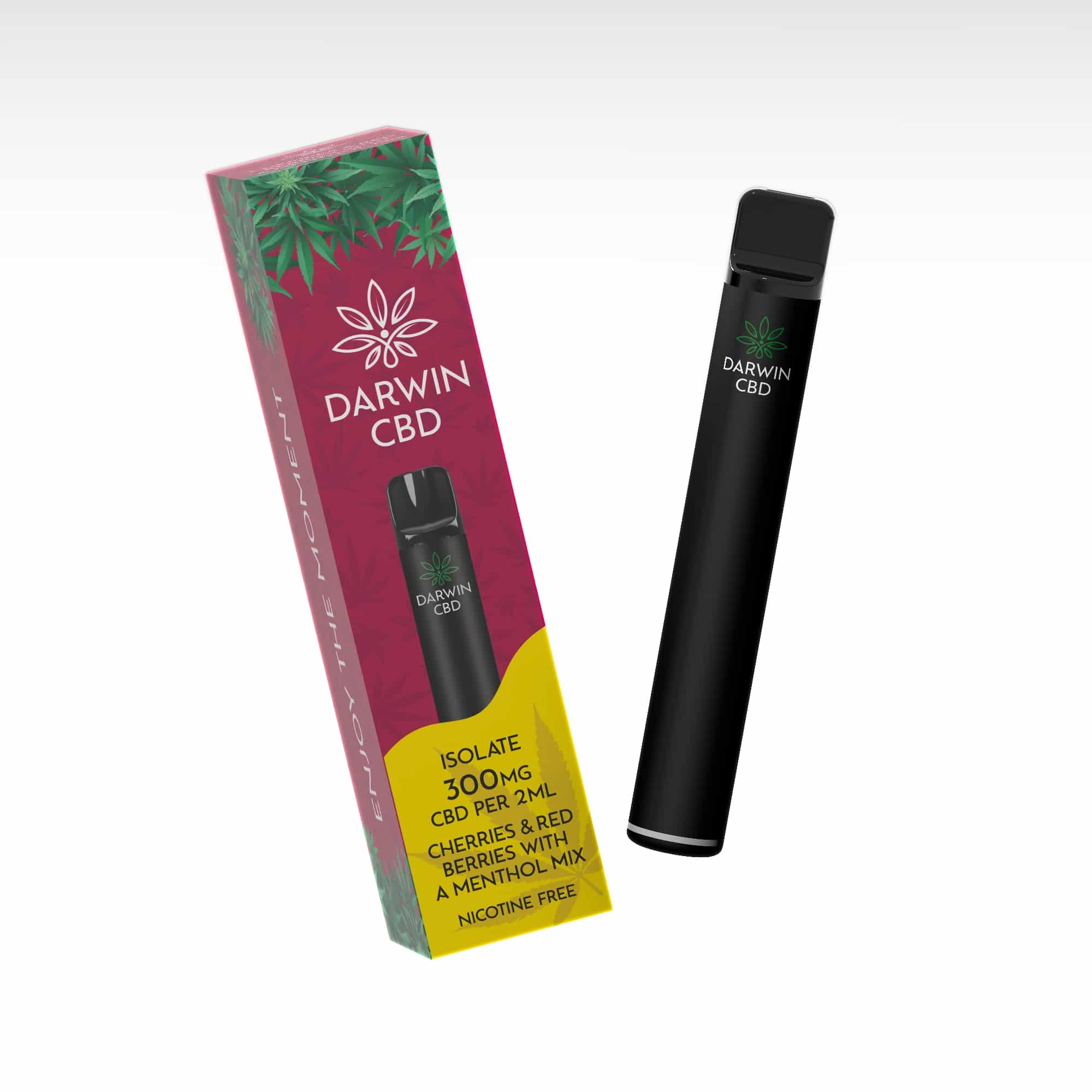 Darwin CBD - Pod Kit 600 Puffs - Cherries, Red berries & menthol mix 300mg - Image 3