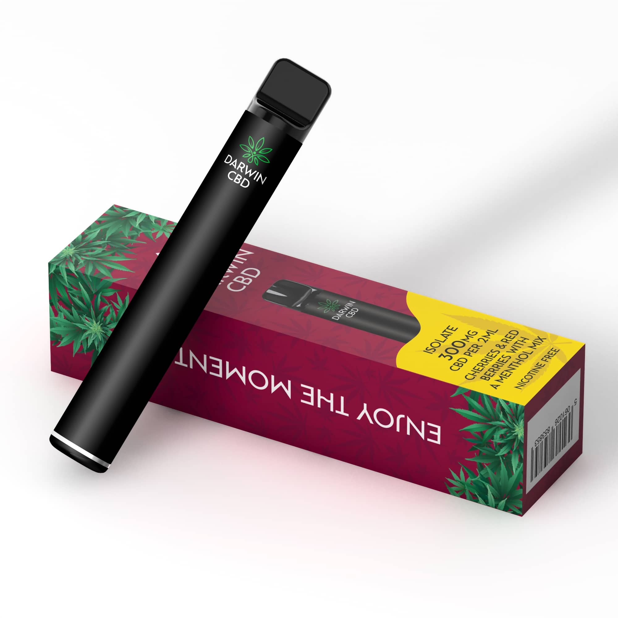 Darwin CBD - Pod Kit 600 Puffs - Cherries, Red berries & menthol mix 300mg - Image 5