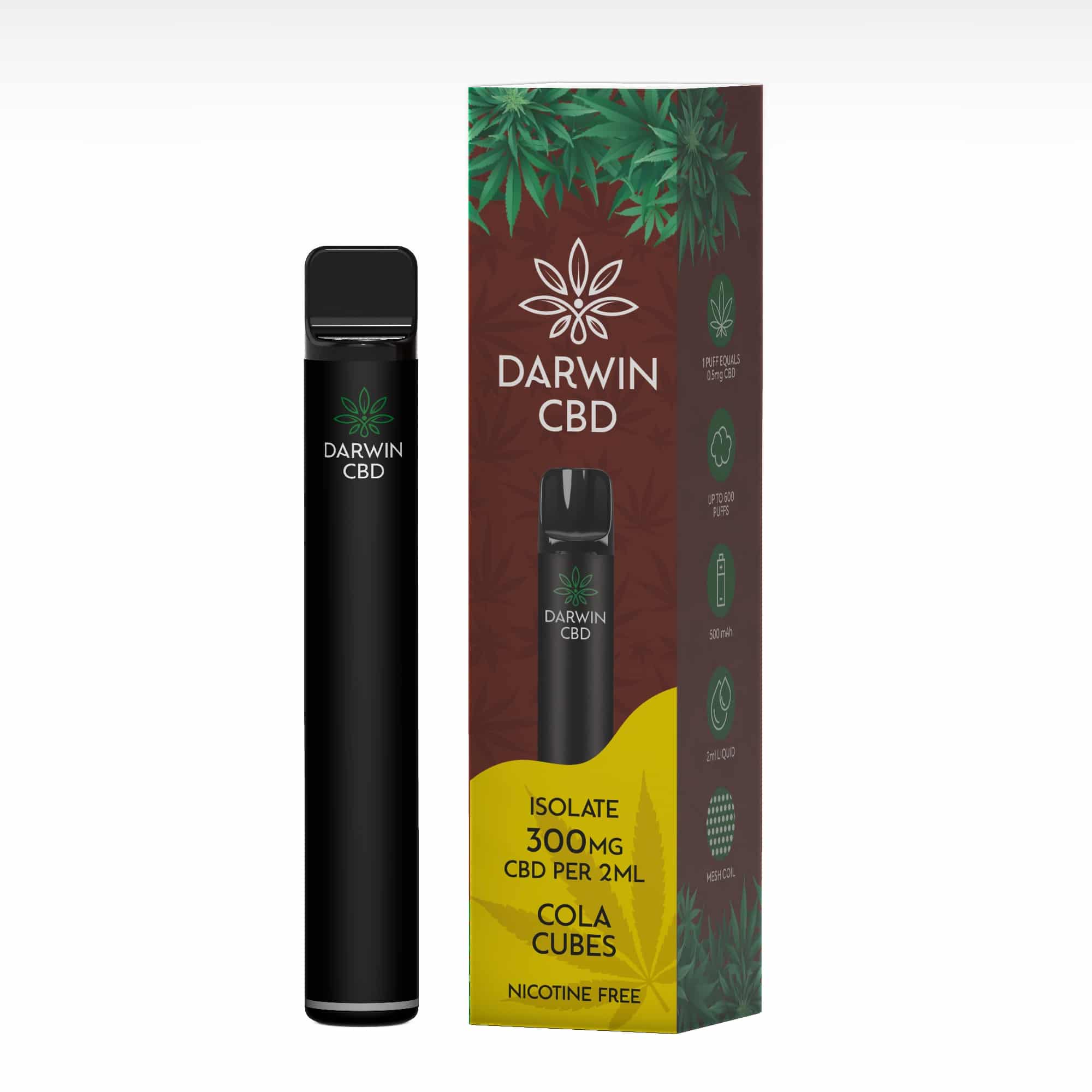 Darwin CBD - Pod Kit 600 Puffs - Cola Cubes 300mg - Image 4