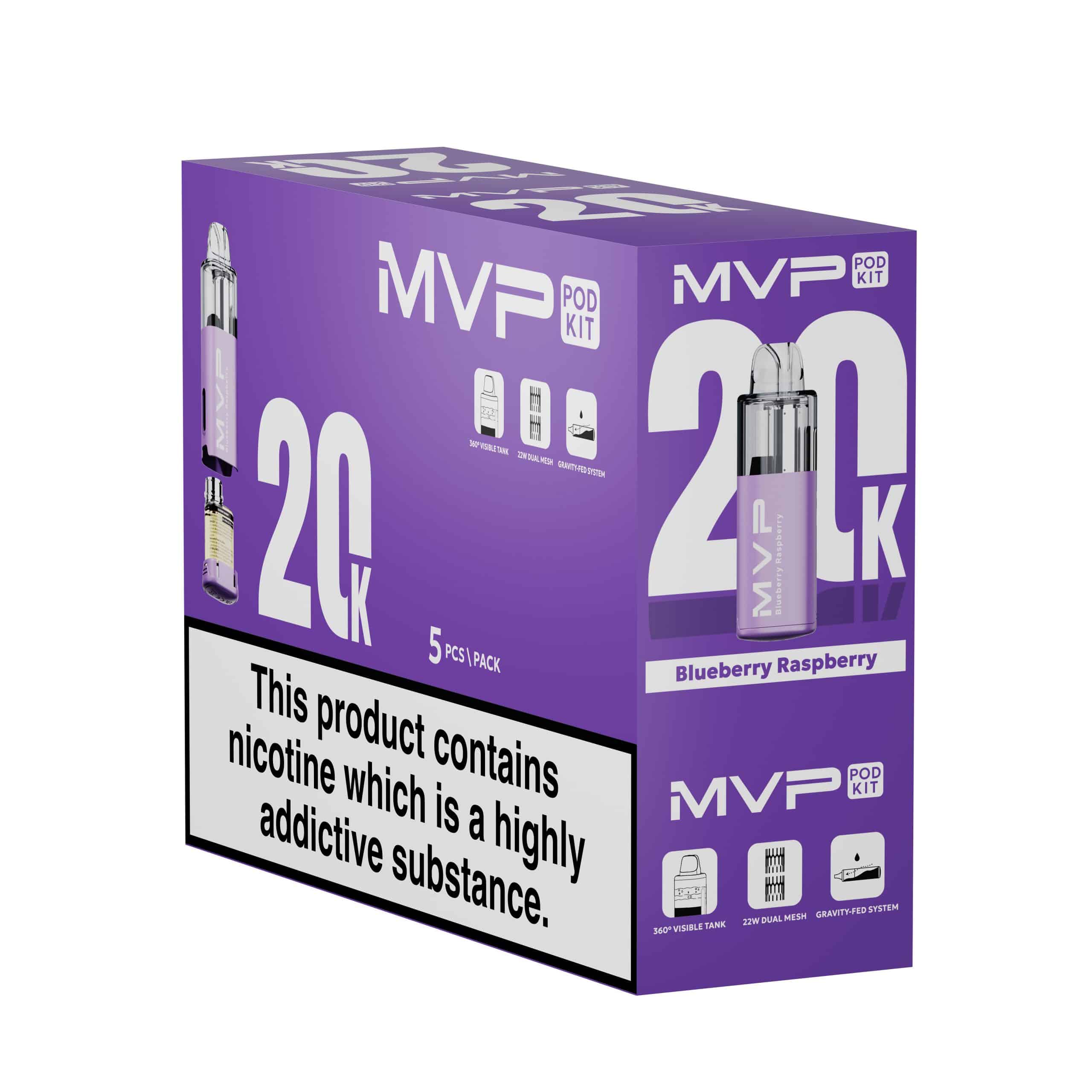MVP by InnokinĀ® - Replacement Pods - Blueberry Raspberry - Image 2