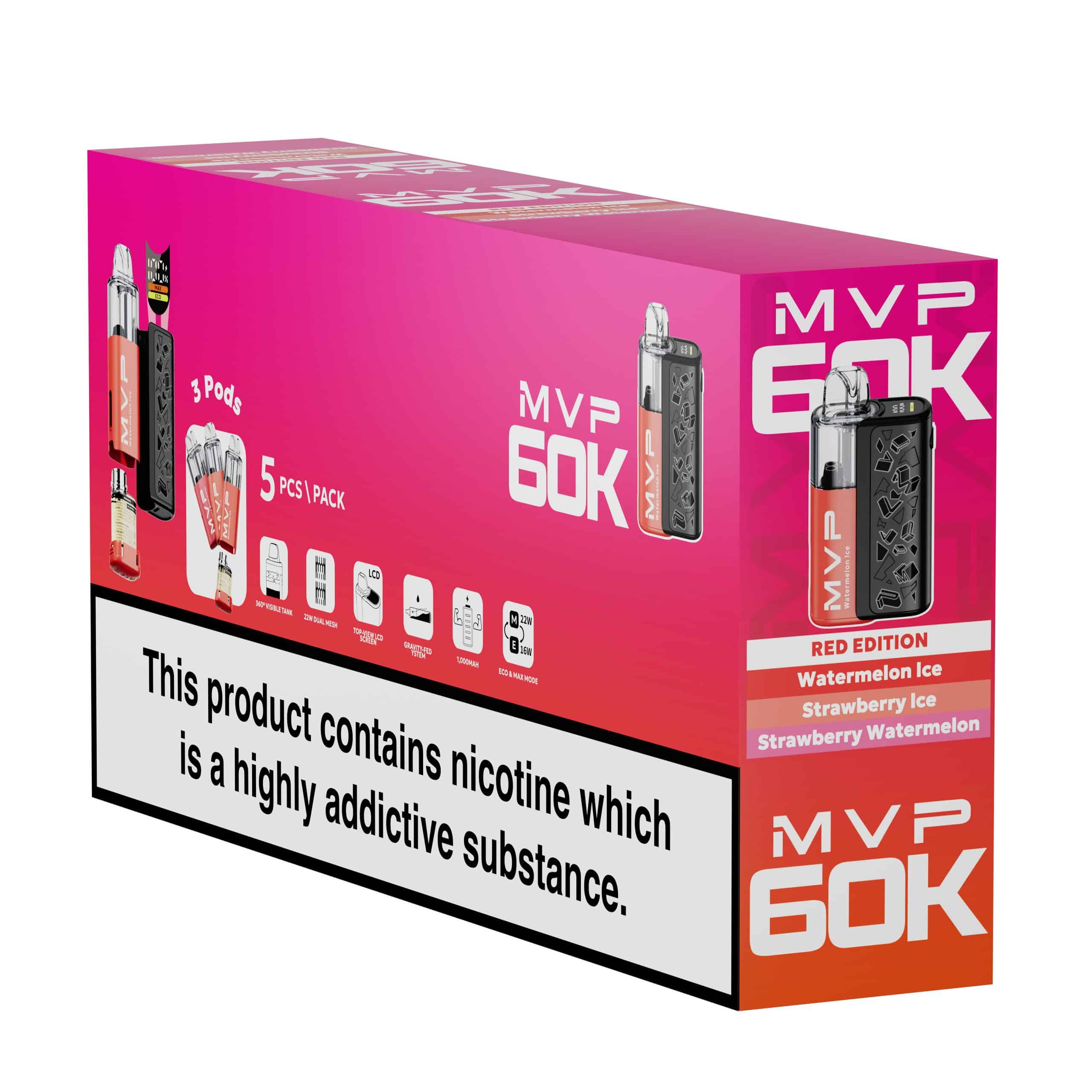 MVP 60K by InnokinĀ® - Multi Flavour - Red Edition - Image 2